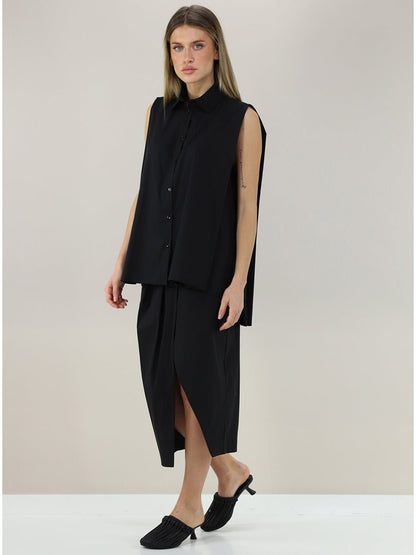 Semicouture - Ризи - Paquita Black Shirt - Love|Labels