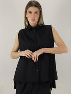 Semicouture - Ризи - Paquita Black Shirt - Love|Labels