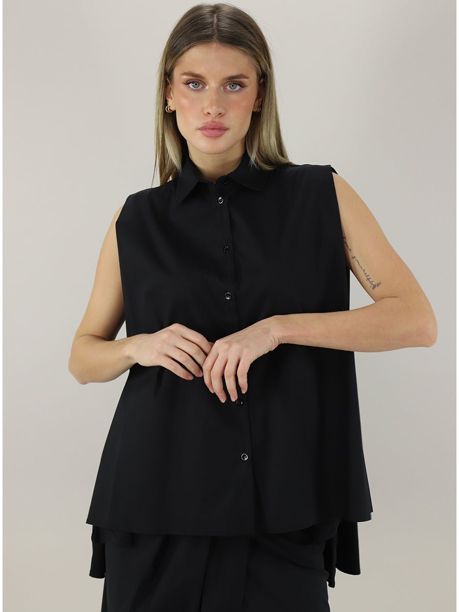 Semicouture - Ризи - Paquita Black Shirt - Love|Labels