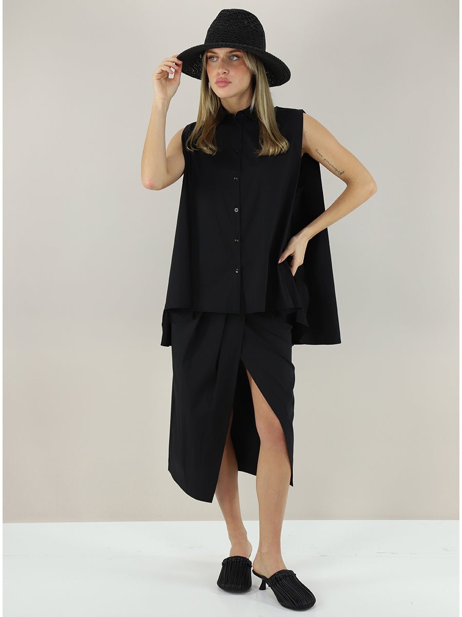 Semicouture - Ризи - Paquita Black Shirt - Love|Labels