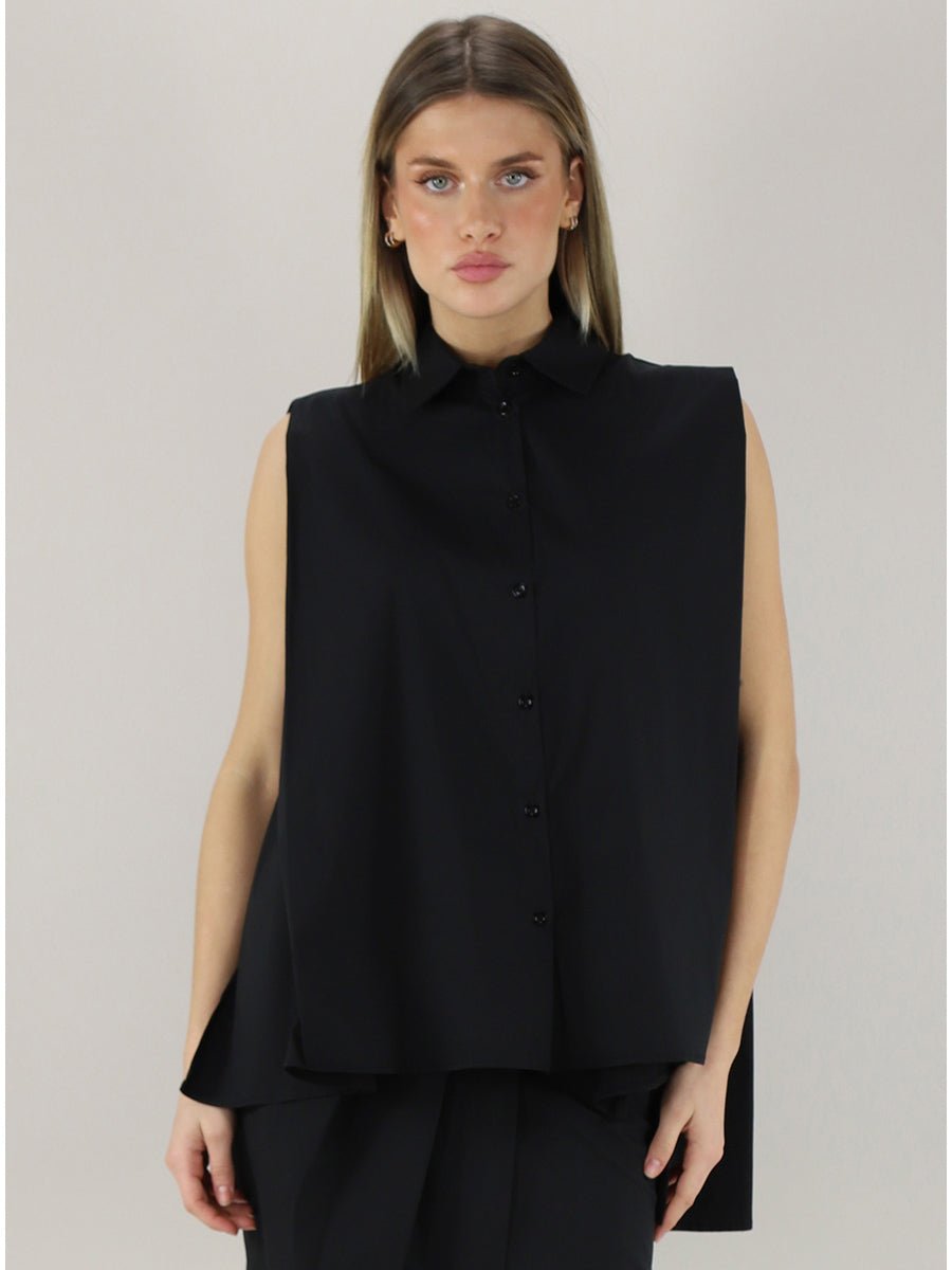 Semicouture - Ризи - Paquita Black Shirt - Love|Labels