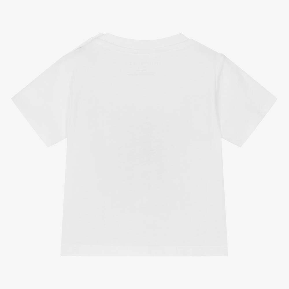 Stella McCARTNEY Kids - Тениски - Baby Boys White Sun Cotton T-Shirt - Love|Labels