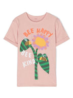 Stella McCARTNEY Kids - Тениски - Bee Happy Flower T-Shirt - Love|Labels