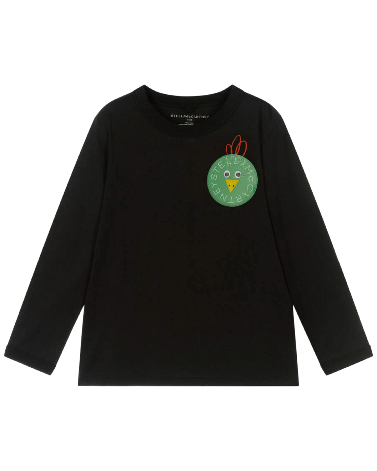 Stella McCARTNEY Kids - Блузи - Black Chicken Logo T-Shirt - Love|Labels
