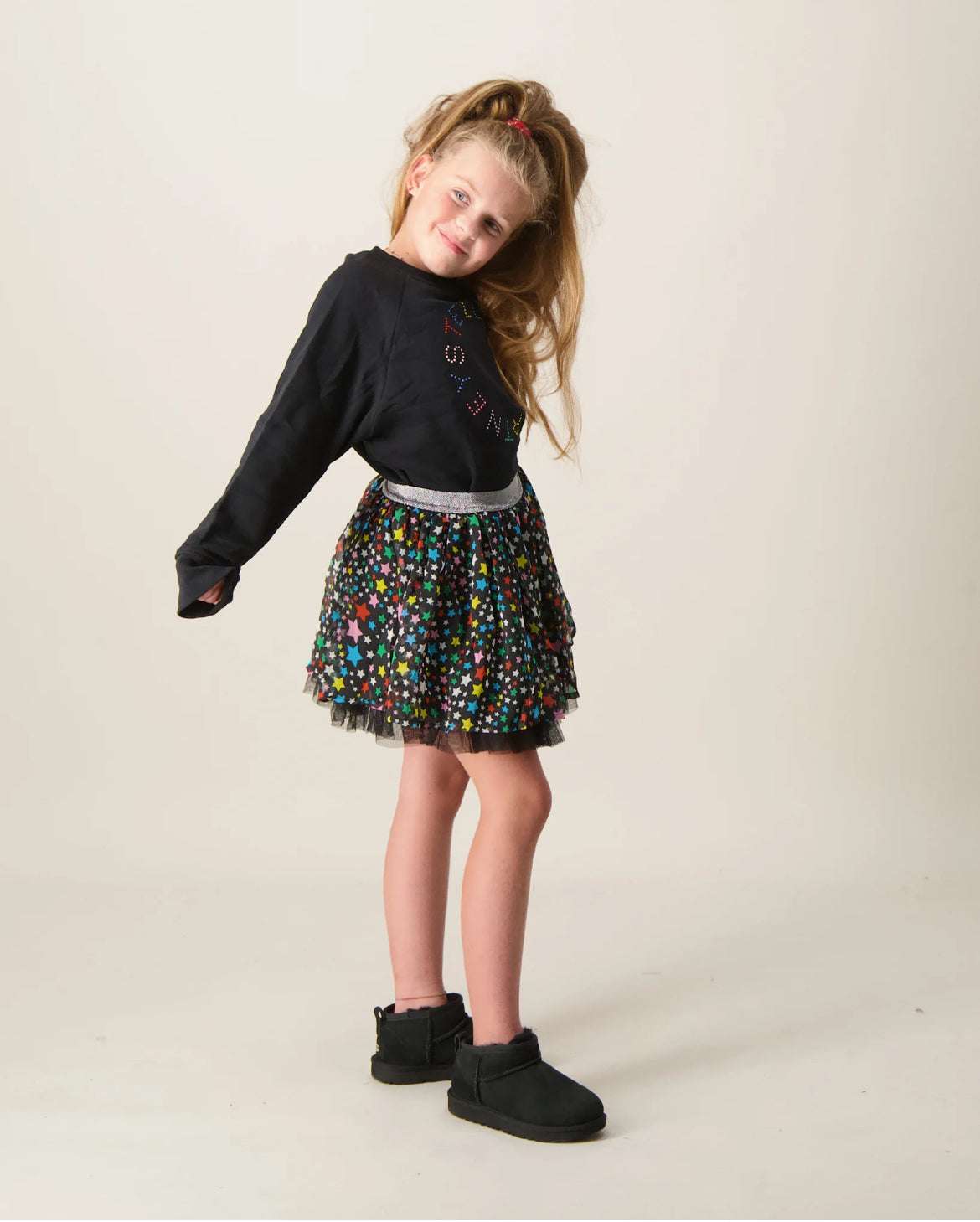 Stella McCARTNEY Kids - Блузи - Black Circle Logo Sweatshirt - Love|Labels
