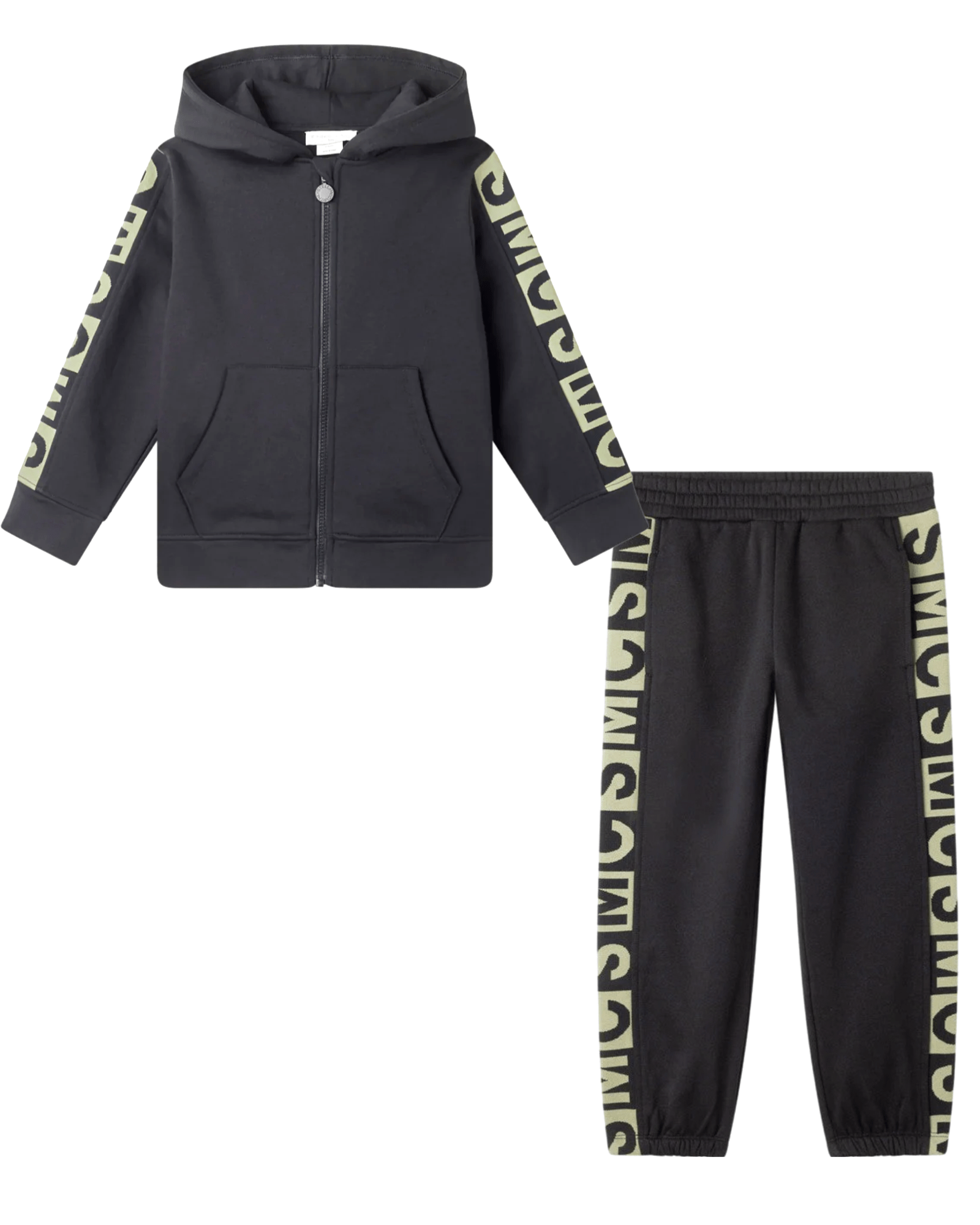 Stella McCARTNEY Kids - Панталони - Black Graphic Logo Sweatpants - Love|Labels