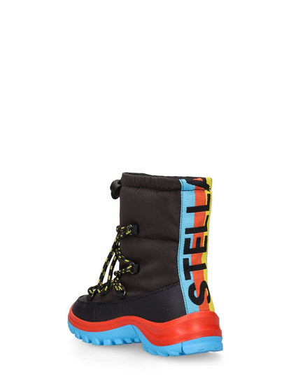Stella McCARTNEY Kids - Обувки - Black Lace - Up Snow Boots - Love|Labels