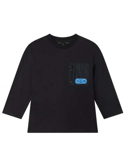 Stella McCARTNEY Kids - Блузи - Black LS Logo Top - Love|Labels