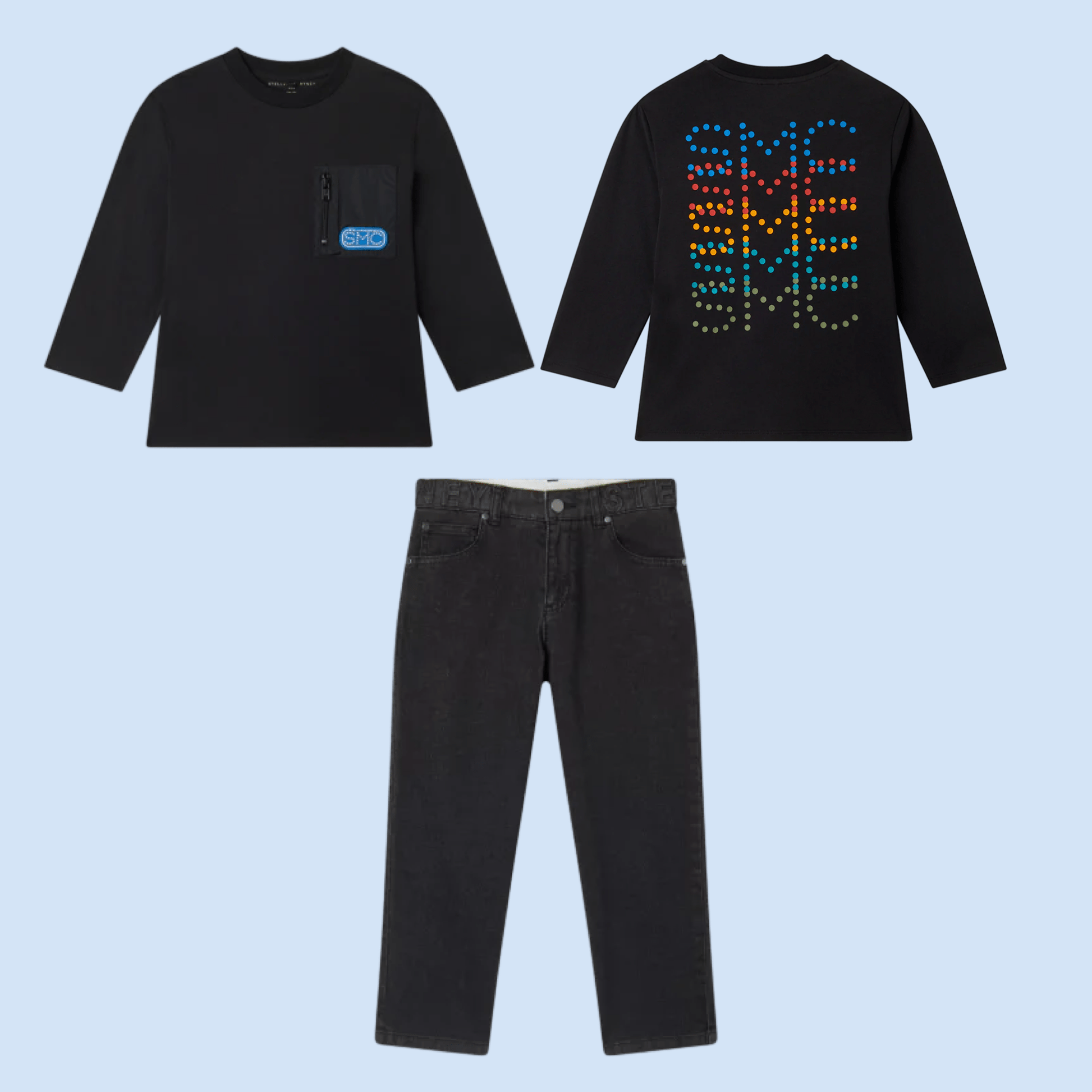 Stella McCARTNEY Kids - Блузи - Black LS Logo Top - Love|Labels