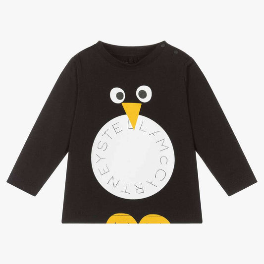 Stella McCARTNEY Kids - Блузи - Black Penguin Top - Love|Labels