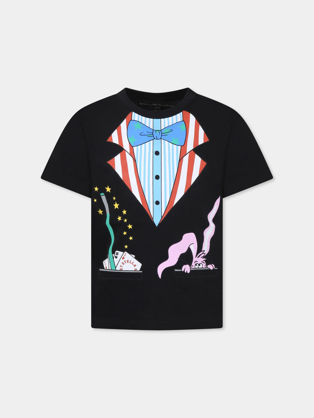 Stella McCARTNEY Kids - Тениски - Black Print T-Shirt - Love|Labels