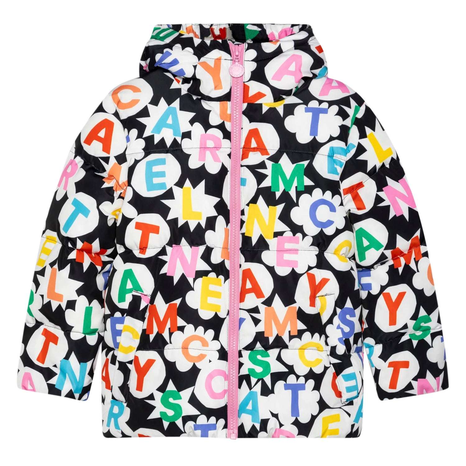 Stella McCARTNEY Kids - Якета - Black Puffer Multicolor Jacket - Love|Labels