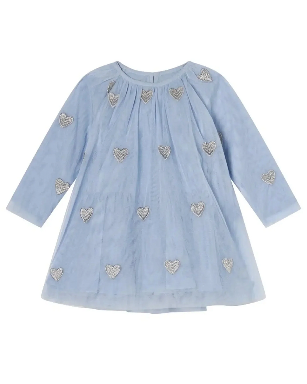 Blue Tulle Heart Dress