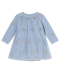 Blue Tulle Heart Dress