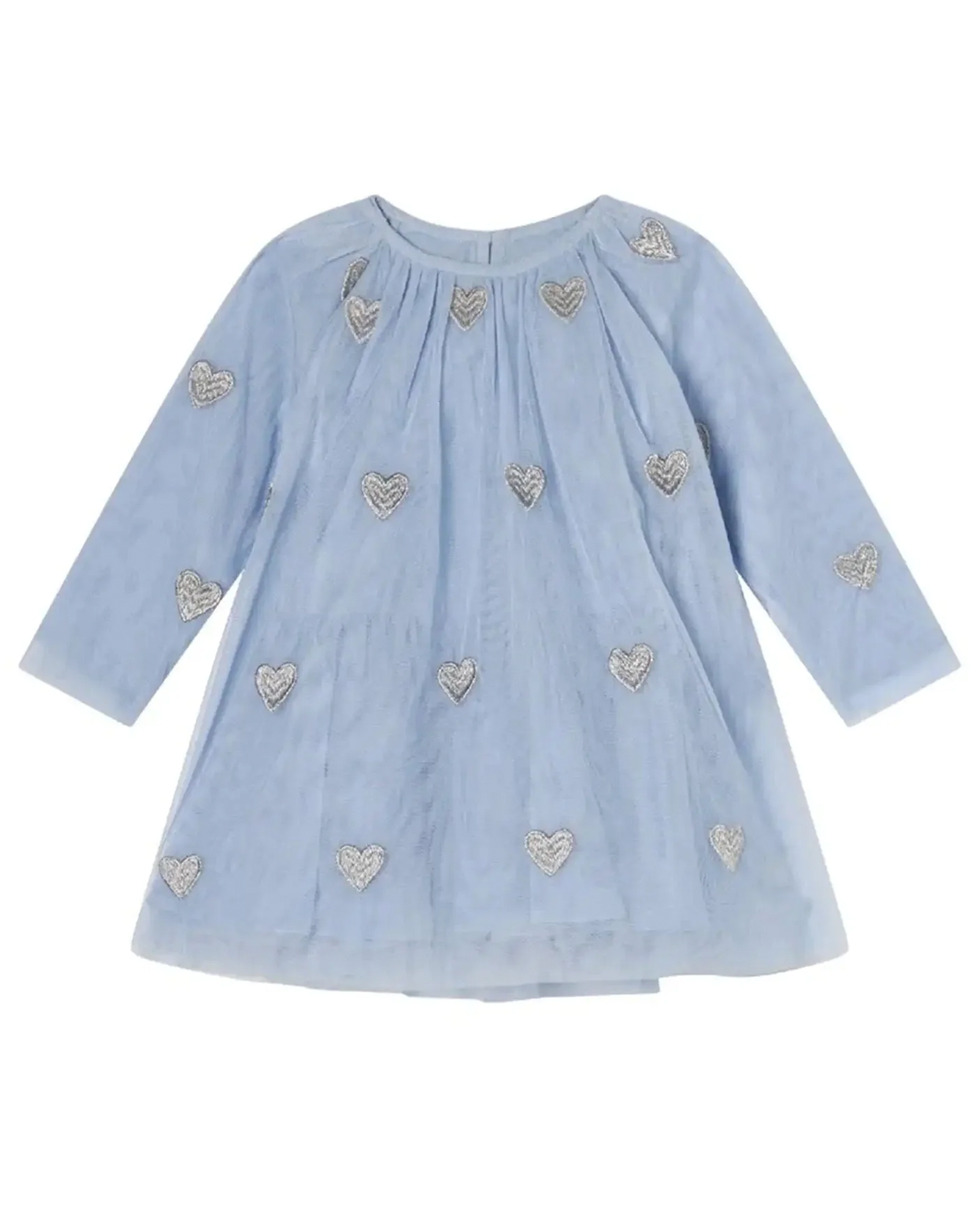 Blue Tulle Heart Dress