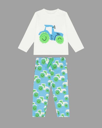 Stella McCARTNEY Kids - Панталони - Boys Blue Tractor Logo Joggers - Love|Labels