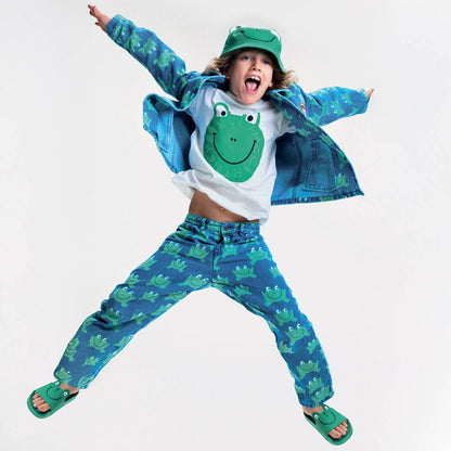 Stella McCARTNEY Kids - Тениски - Boys Ivory Logo Frog T-Shirt - Love|Labels