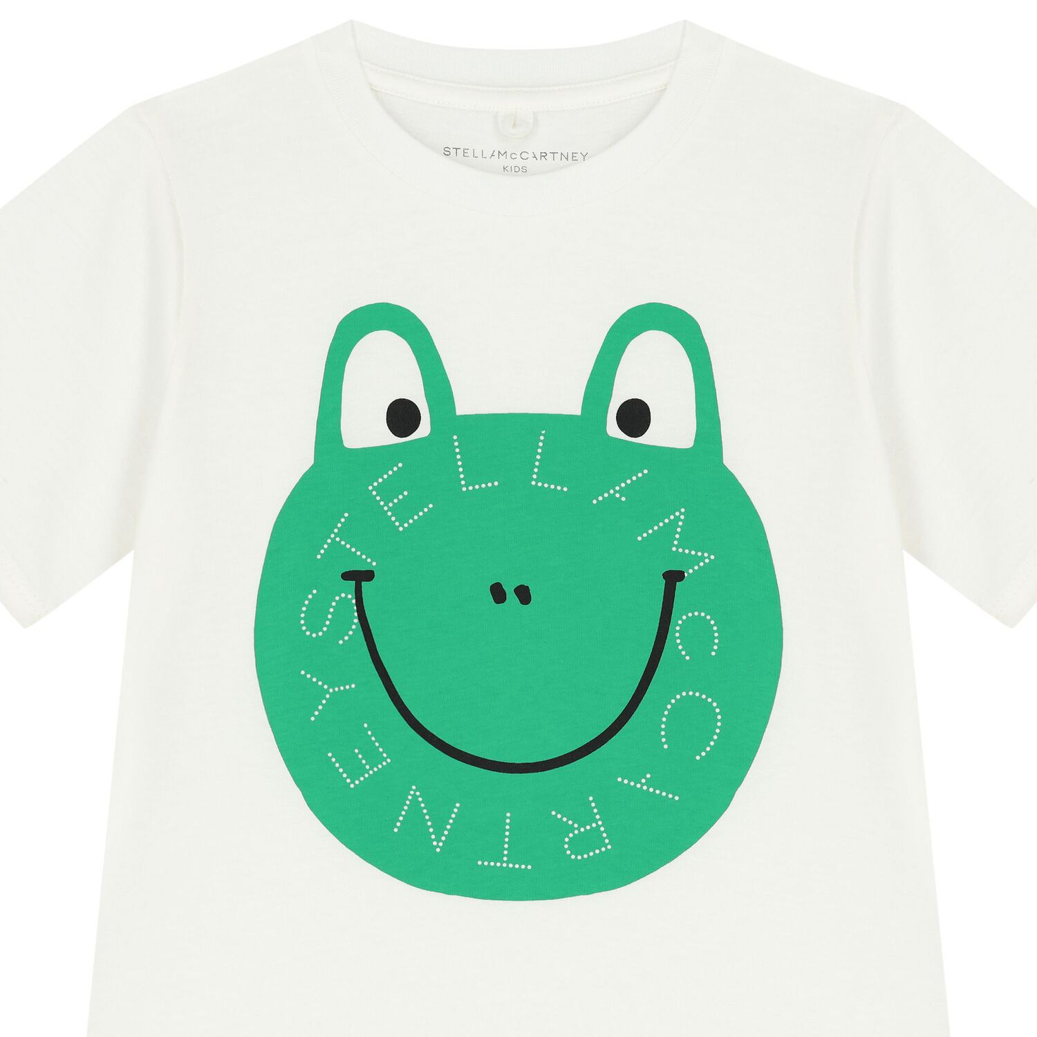 Stella McCARTNEY Kids - Тениски - Boys Ivory Logo Frog T-Shirt - Love|Labels