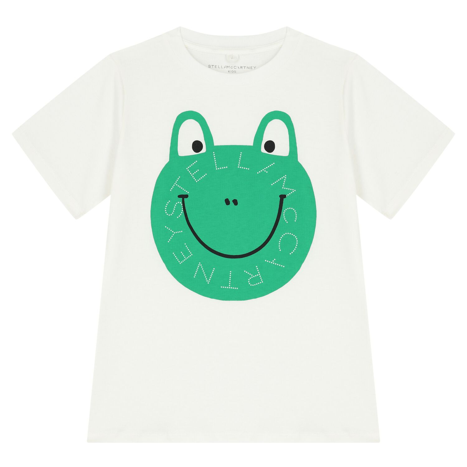 Stella McCARTNEY Kids - Тениски - Boys Ivory Logo Frog T-Shirt - Love|Labels