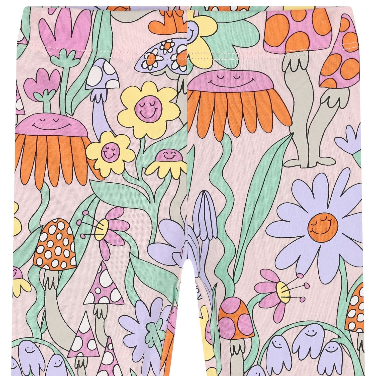 Stella McCARTNEY Kids - Клинове - Girls Pink Flowers Leggings - Love|Labels