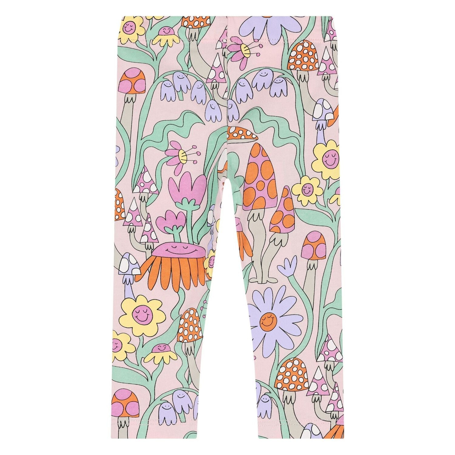 Stella McCARTNEY Kids - Клинове - Girls Pink Flowers Leggings - Love|Labels