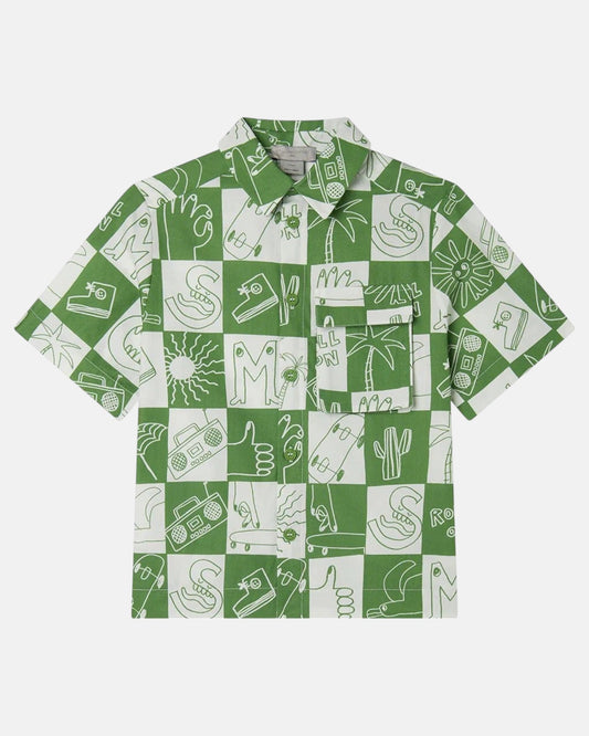 Stella McCARTNEY Kids - Ризи - Green Check Shirt - Love|Labels