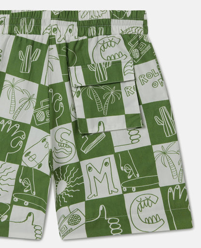 Stella McCARTNEY Kids - Шорти - Green Check Shorts - Love|Labels