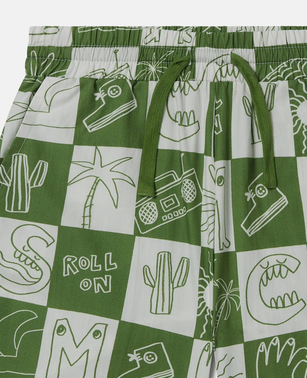 Stella McCARTNEY Kids - Шорти - Green Check Shorts - Love|Labels
