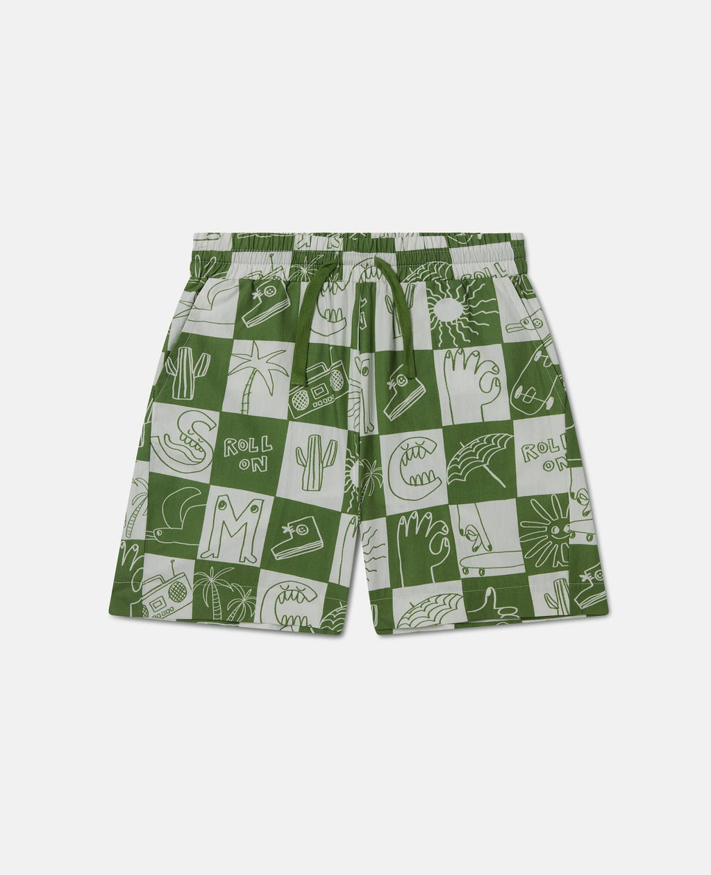 Stella McCARTNEY Kids - Шорти - Green Check Shorts - Love|Labels