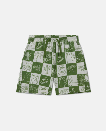 Stella McCARTNEY Kids - Шорти - Green Check Shorts - Love|Labels