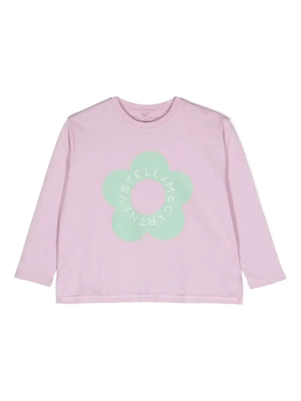 Stella McCARTNEY Kids - Блузи - Green Flower Logo T-Shirt - Love|Labels
