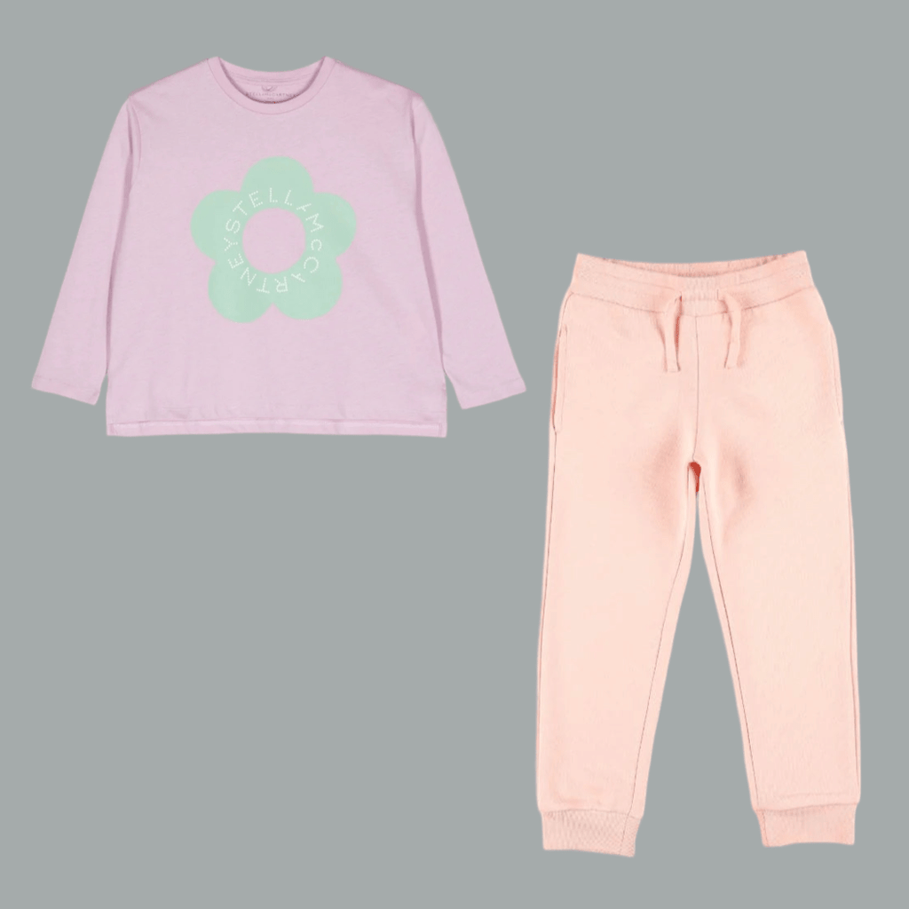 Stella McCARTNEY Kids - Блузи - Green Flower Logo T-Shirt - Love|Labels