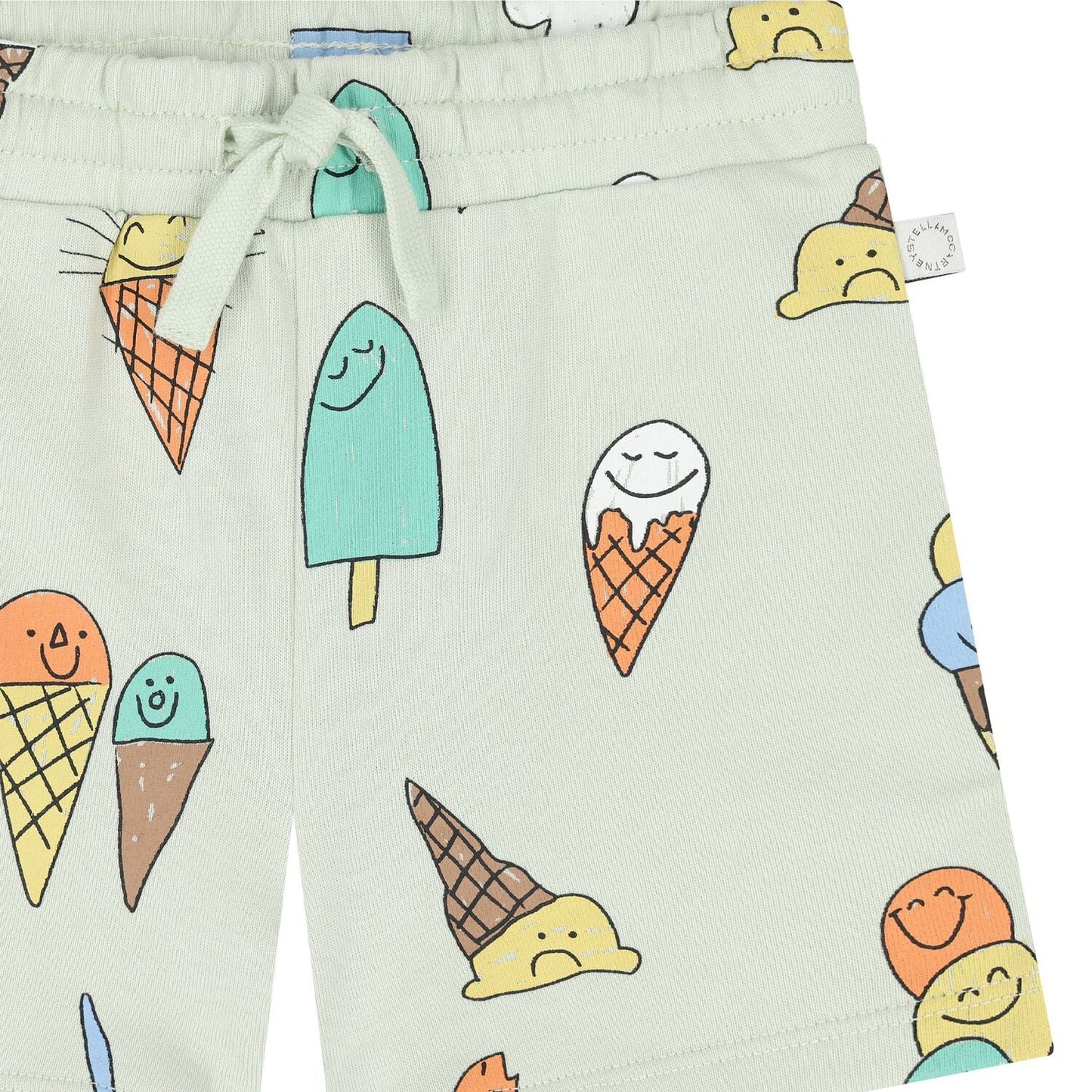 Stella McCARTNEY Kids - Шорти - Green Ice Cream Shorts - Love|Labels