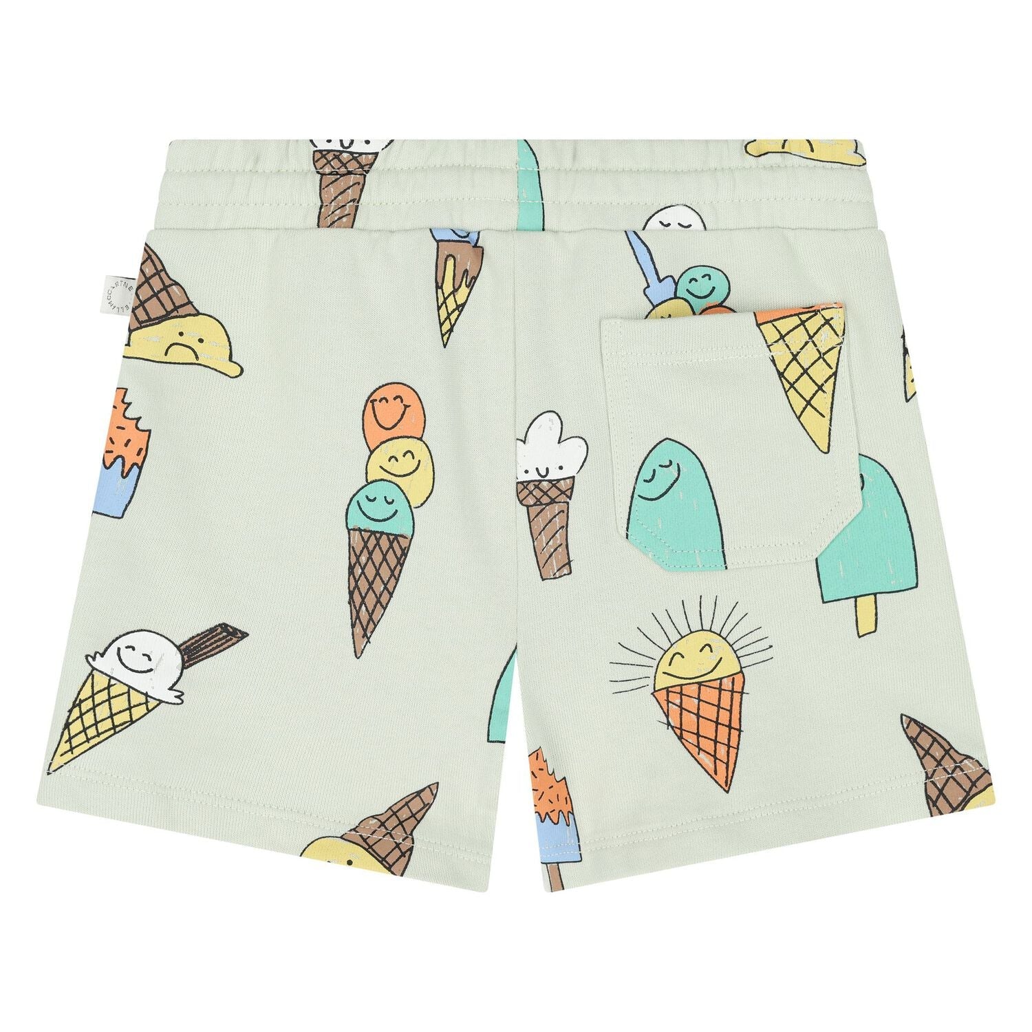 Stella McCARTNEY Kids - Шорти - Green Ice Cream Shorts - Love|Labels