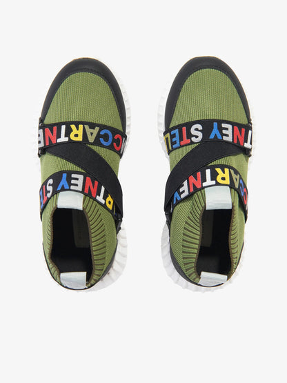 Stella McCARTNEY Kids - Обувки - Green Logo Sneakers - Love|Labels