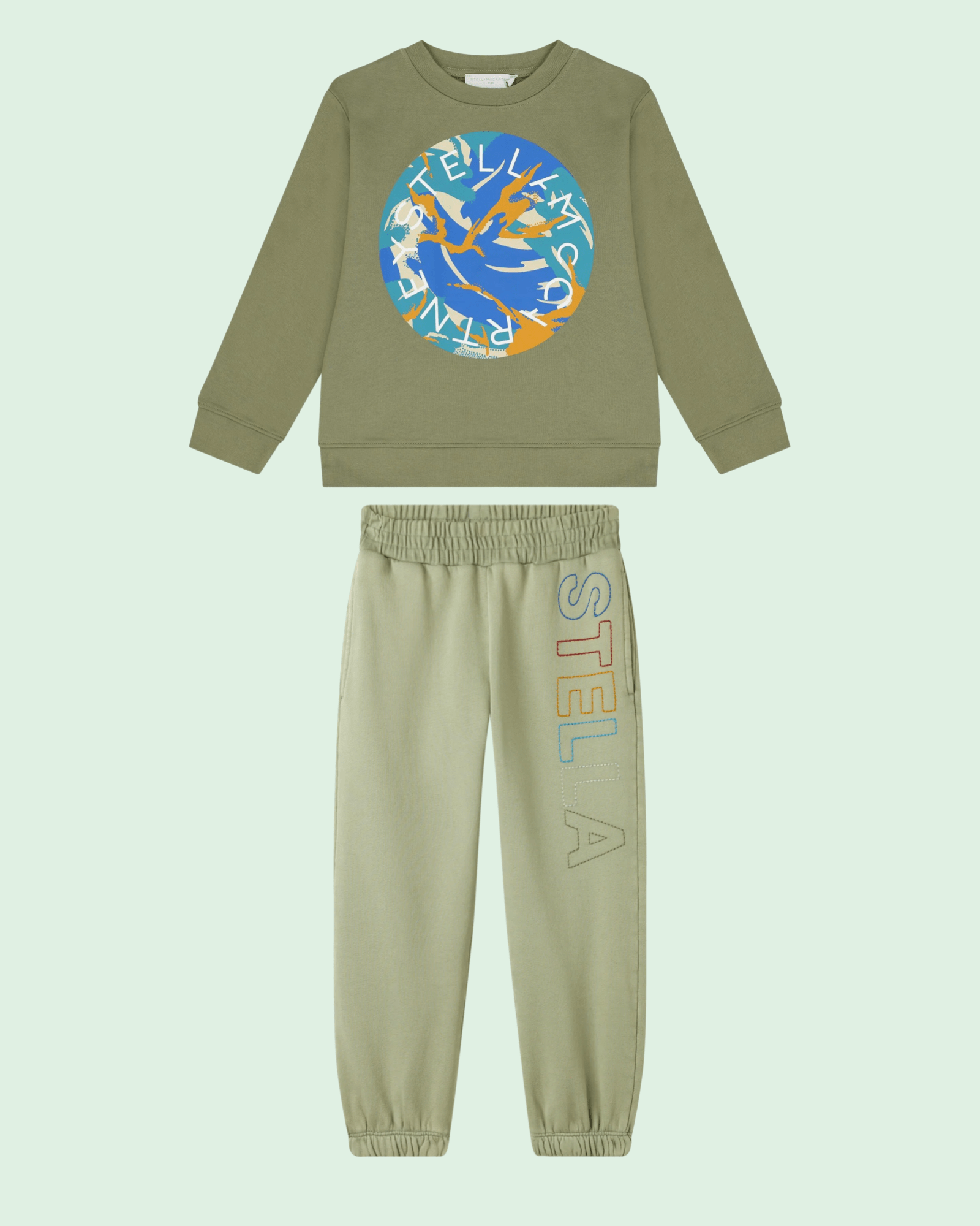 Stella McCARTNEY Kids - Блузи - Green Logo Sweatshirt - Love|Labels