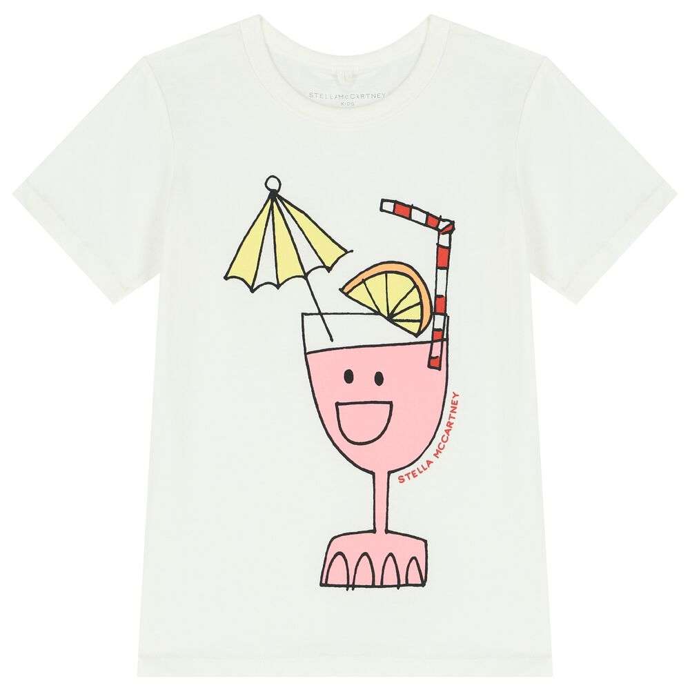 Stella McCARTNEY Kids - Тениски - Ivory Juice T-Shirt - Love|Labels