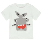 Stella McCARTNEY Kids - Тениски - Ivory Shark T-Shirt - Love|Labels