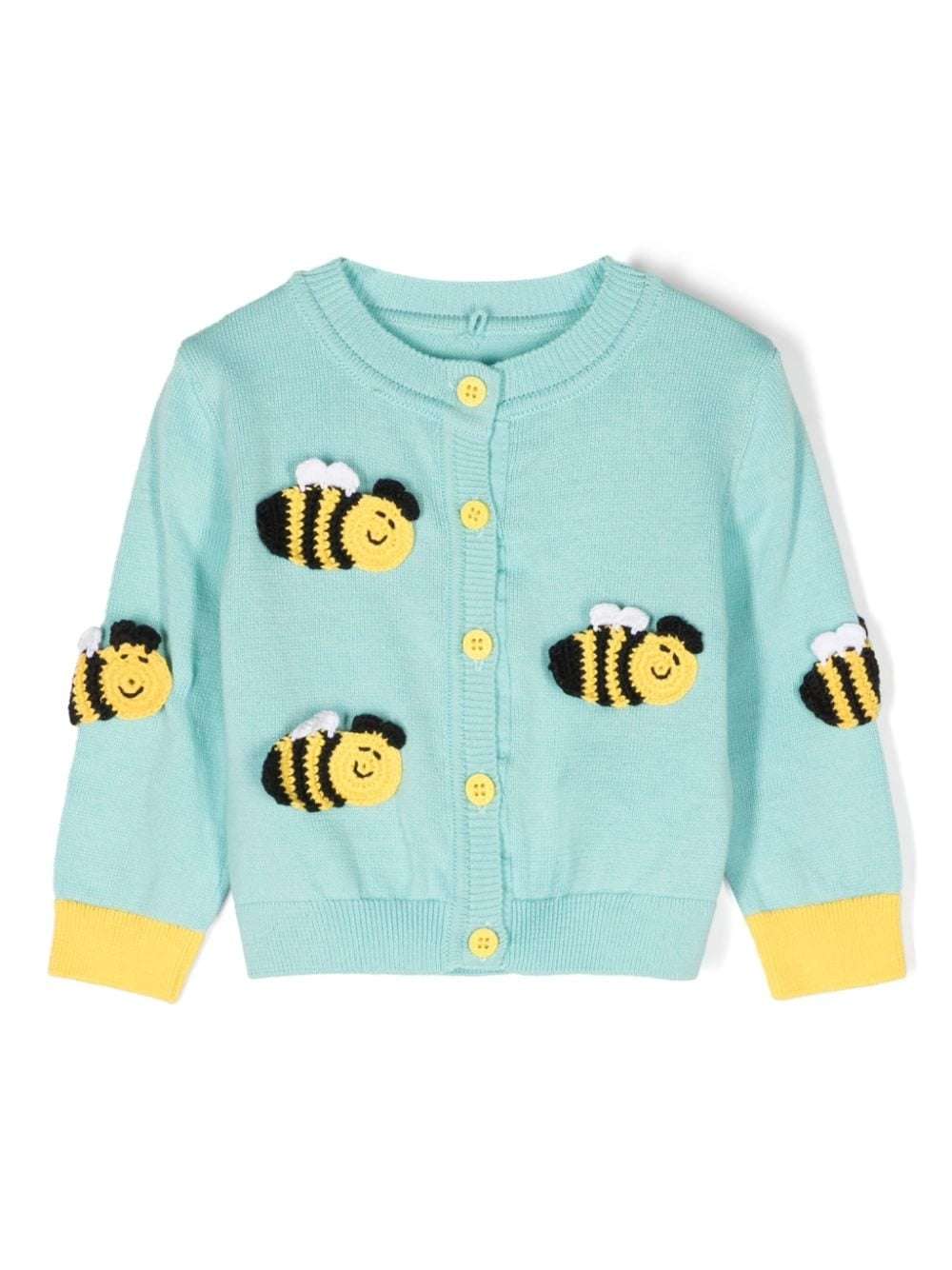 Stella McCARTNEY Kids - Якета - Mint Bees Cardigan - Love|Labels