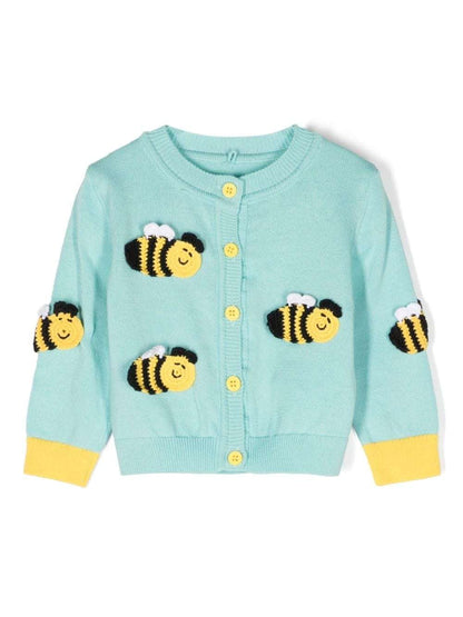 Stella McCARTNEY Kids - Якета - Mint Bees Cardigan - Love|Labels