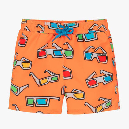 Stella McCARTNEY Kids - Бански - Orange Swim Shorts - Love|Labels