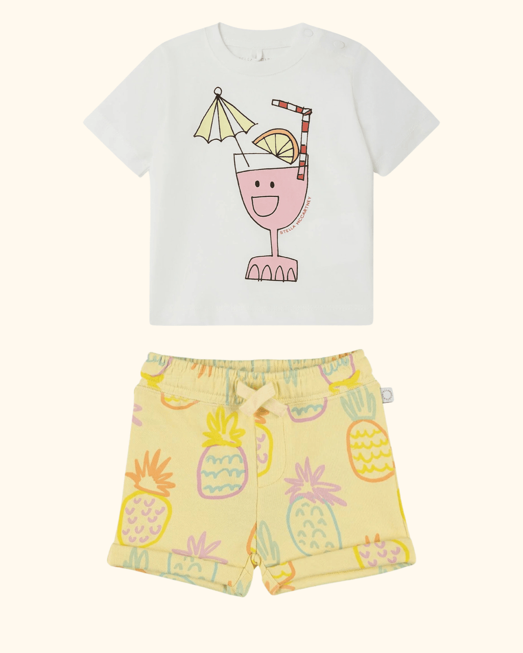 Stella McCARTNEY Kids - Шорти - Organic Cotton Sweat Shorts - Love|Labels