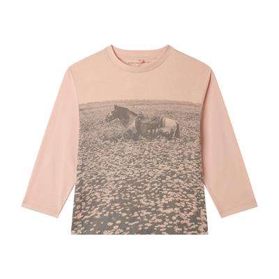 Stella McCARTNEY Kids - Блузи - Pink Horses T-Shirt - Love|Labels