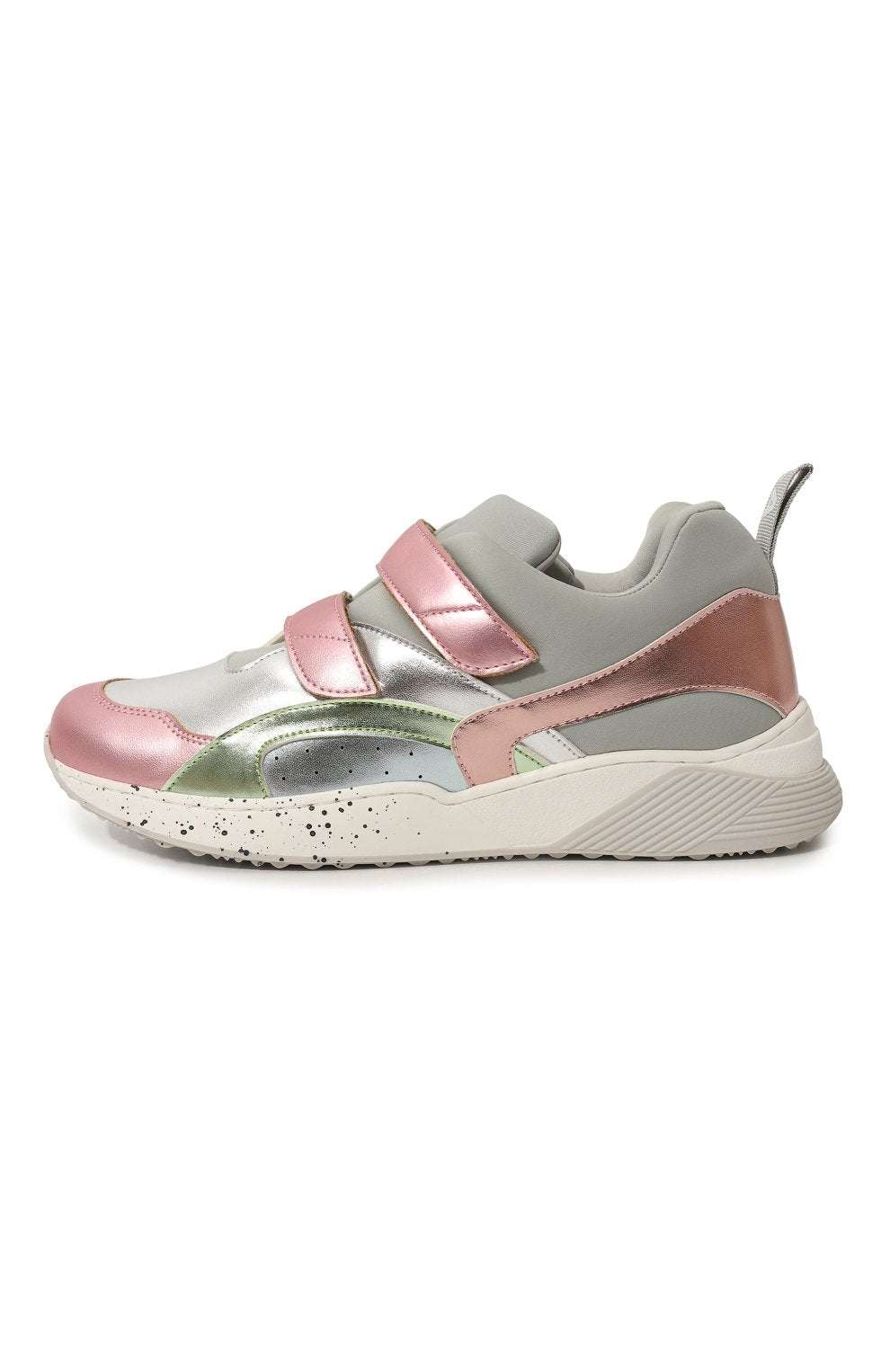 Stella McCARTNEY Kids - Обувки - Pink Metallic Velcro Trainers - Love|Labels
