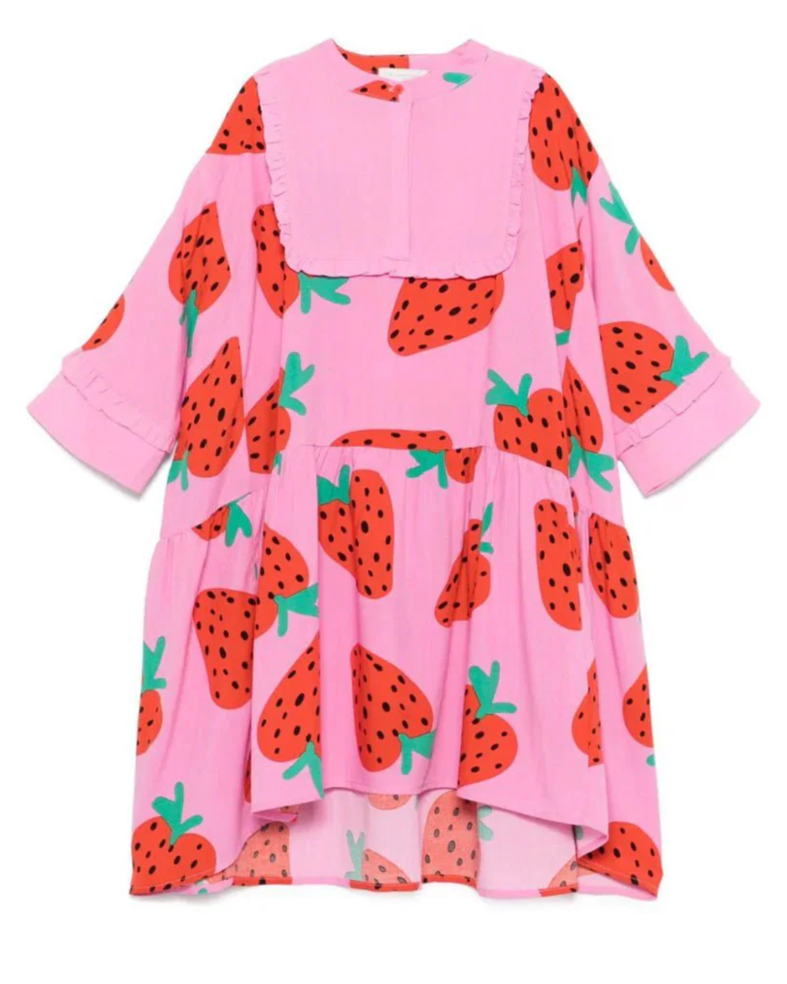 Pink Strawberry Print Dress