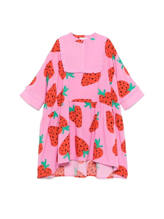 Stella McCARTNEY Kids - Рокли - Pink Strawberry Print Dress - Love|Labels