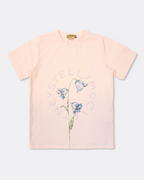Pink T-Shirt With Floral Motif