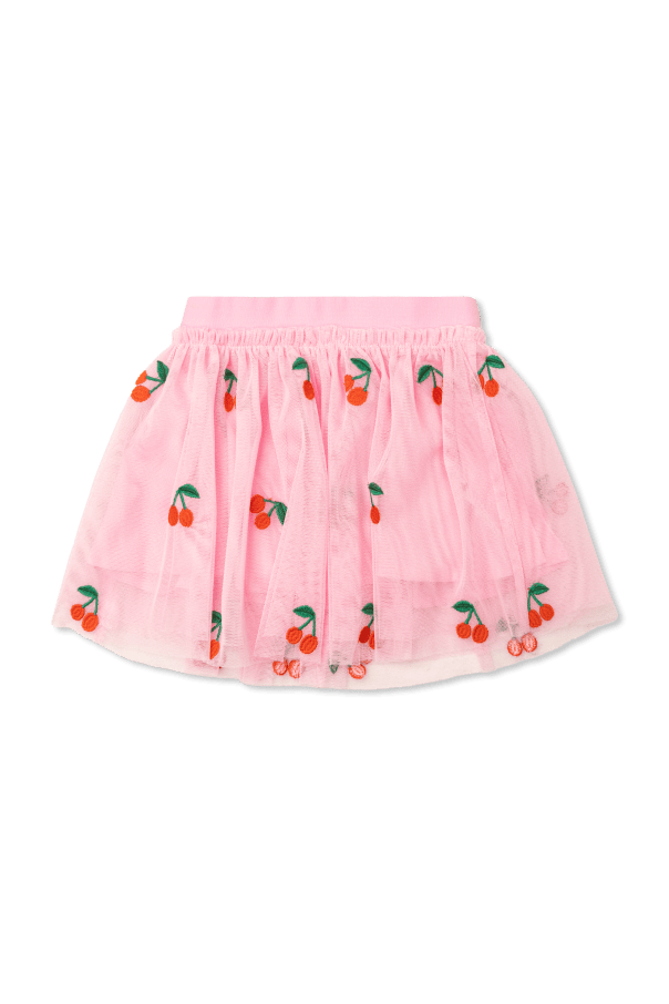 Stella McCARTNEY Kids - Поли - Pink Tulle Cherries Skirt - Love|Labels