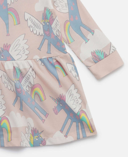 Stella McCARTNEY Kids - Рокли - Rainbow Unicorn Print Dress - Love|Labels