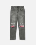 Stella McCARTNEY Kids - Панталони - Shark Face Ripped Jeans - Love|Labels